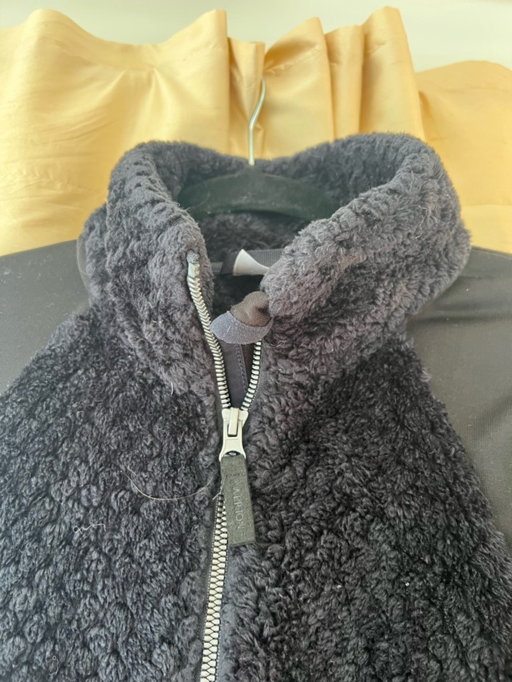 Aerin Black Plush Sherpa Puffer Jacket